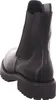 A black leather Chelsea boot is shown from the back. Voir les images du produit