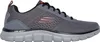 A side view of a gray Skechers athletic shoe. Voir les images du produit