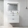 Waschtisch mit Unterschrank 80cm RIVA Badmöbel Set Weiß Produktbild-Vorschau 4