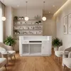 A reception desk in a clean, modern salon or spa setting. Produktbild-Vorschau