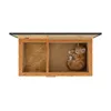 QLS Casetta per gatti in legno 86x47x37cm con anticamera Anteprima dell’immagine prodotto 5