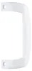 A white door handle against a white background. Produktbild-Vorschau