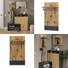 Wandgarderobe Vicco Selena Anthrazit 44 x 83 cm, Model Produktbild-Vorschau 9