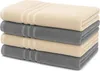 4er-Set Duschtücher70x140cm 100% Baumwolle 450g/m², extra Produktbild-Vorschau 1