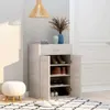 vidaXL Szafka na buty betonowa szara 60x35x84 cm materiał Podgląd zdjęcia produktu 15