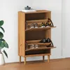 Schuhkipper MIKKA mit 2 Klappen, eiche - schmaler Produktbild-Vorschau 3