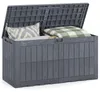 COSTWAY Gartenbox Outdoor mit abschließbarem Deckel 380 L, Produktbild-Vorschau 1
