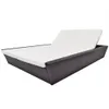 vidaXL Outdoor-Lounge-Lit avec coussin Poly Rattan Brun Voir les images du produit 7