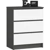 Cassettiera AKORD K60 grigio grafite 60 cm 3 cassetti Anteprima dell’immagine prodotto 1