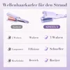 Lockenstab 32mm Welleneisen für Haare,3-fach Barrel Beach Produktbild-Vorschau 2