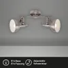 Deckenlampe Spots 2xE14 dreh-&schwenkbar 40W Metall Produktbild-Vorschau 2