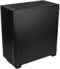 A black computer case is shown from a three-quarter angle against a white background. Produktbild-Vorschau