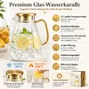 Caraffa da 2,2 l con motivo a rombi in vetro borosilicato, Anteprima dell’immagine prodotto 7