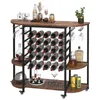 Iropro Weinregal, Weinschrank für 25 Flaschen, Weinständer Produktbild-Vorschau 2