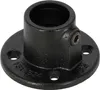 Rohrverbinder Fußplatte rund schwarz 1" (33,7 mm) AVERDE Produktbild-Vorschau 1