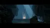 A dramatic, cavernous environment with a glowing light source and a large chain structure. Produktbild-Vorschau