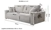 Sofa Couch Schlafsofa Wohnlandschaft Schlaffunktion Produktbild-Vorschau 6