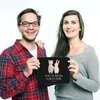 Mr. & Mrs. Panda Mauspad Bär und Hase Umarmen - Schwarz - Produktbild-Vorschau 4