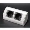 kalb | multiprise d'angle 2x 230V aluminium argent/noir Voir les images du produit 3
