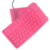 A pink silicone keyboard is shown against a white background. Podgląd zdjęcia produktu