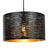 Hängelampe, schwarz-gold, rund, Kunststoff 38 cm Produktbild-Vorschau 6