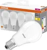 A package of OSRAM LED light bulbs with one bulb prominently displayed in the foreground. Produktbild-Vorschau