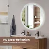 ZELURXX Specchio da bagno rotondo a LED con cornice in Anteprima dell’immagine prodotto 4