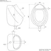 LuxeBath Urinal Zulauf von oben, Ablauf nach hinten, Produktbild-Vorschau 7