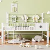 MODFU Kinderbett 90x200 Niedriges Hochbett mit Produktbild-Vorschau 2