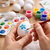 50x Plastikeier – weiße Kunststoffeier 6 cm zum Bemalen & Produktbild-Vorschau 4