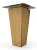 4x sossai Holzfüße eckig - gerade Ausführung 10cm Eiche Produktbild-Vorschau 2