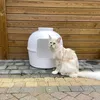 Bac à litière Flower XXL, toilettes cachées pour chats Voir les images du produit 4