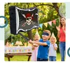 Relaxdays Pinata s pirátskou vlajkou, s tyčou a maskou, Náhľad obrázku produktu 3