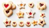 EkoForemki Linzer Ausstecher 2-in-1 Edelstahl Orange 5 cm Produktbild-Vorschau 3