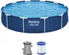 Bestway® Steel Pro™ Frame Pool Set mit Filterpumpe Ø 366 x Produktbild-Vorschau 1