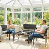 Outsunny tuinmeubelset, zithoek voor 4 personen, tuinlounge Productafbeelding-voorbeeld 8