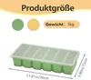 2 Stück 6 Löcher Silikon Gefrierform mit Deckel, BPA-frei Produktbild-Vorschau 2