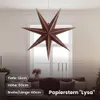 Papierstern LYSA - hängend - 7-zackig - D: 60cm - rot/gold Produktbild-Vorschau 5