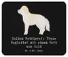 Mr. & Mrs. Panda Mousepad Golden Retriever Freund - Schwarz Produktbild-Vorschau 1