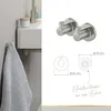 Lenz NOA Handtuchhaken Nickel- einfache Wandmontage - Produktbild-Vorschau 3