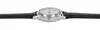 A close-up side view of a watch with a black leather strap. Produktbild-Vorschau