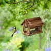 Relaxdays Vogelfutterhaus Holz, zum Aufhängen, Produktbild-Vorschau 2