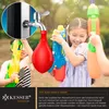 Children playing with water guns and a water balloon filled from a faucet. Produktbild-Vorschau