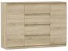 Komoda 140 cm zásuvky dveře skříňka FRAMIRE R-140-S4 sonoma Náhled obrázku produktu 9