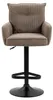 home24 Barstuhl - 2er-Set - Höhenverstellbar - Cord / Eisen Produktbild-Vorschau 5