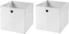 2 Stück Weiß Faltbox 33 x 33 x 33 cm Aufbewahrungsbox Produktbild-Vorschau 1