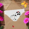 Mr. & Mrs. Panda Grußkarte Panda Weihnachten - Weiß - Produktbild-Vorschau 3