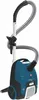 A studio product shot of a blue and black Hoover vacuum cleaner. Podgląd zdjęcia produktu