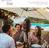 Parasol 350 cm avec housse de protection - beige Voir les images du produit 3
