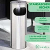 Novaliv Stojící popelník pro venkovní použití nerezová ocel Náhled obrázku produktu 2